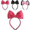 Childrens Hairband With Handmade Black Butterfly Knot For Party And Performance