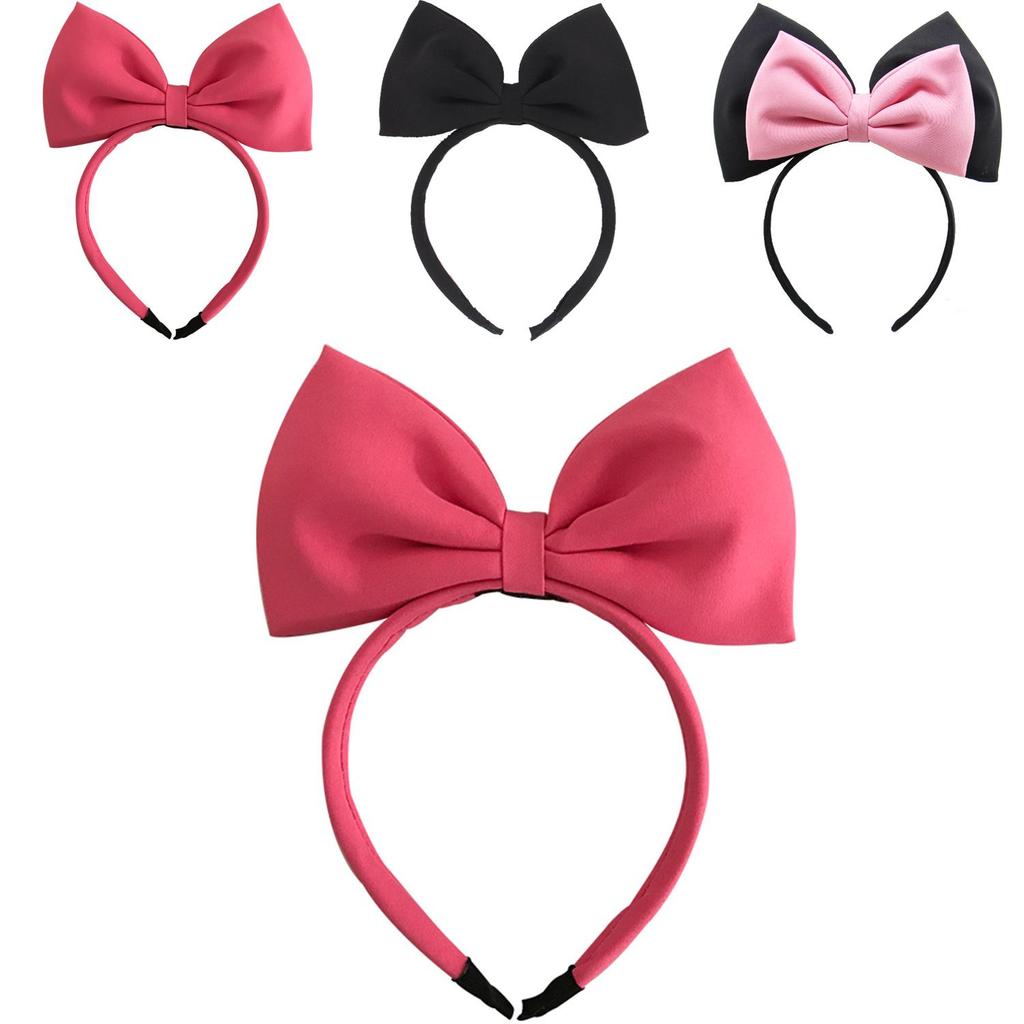 Childrens Hairband With Handmade Black Butterfly Knot For Party And Performance