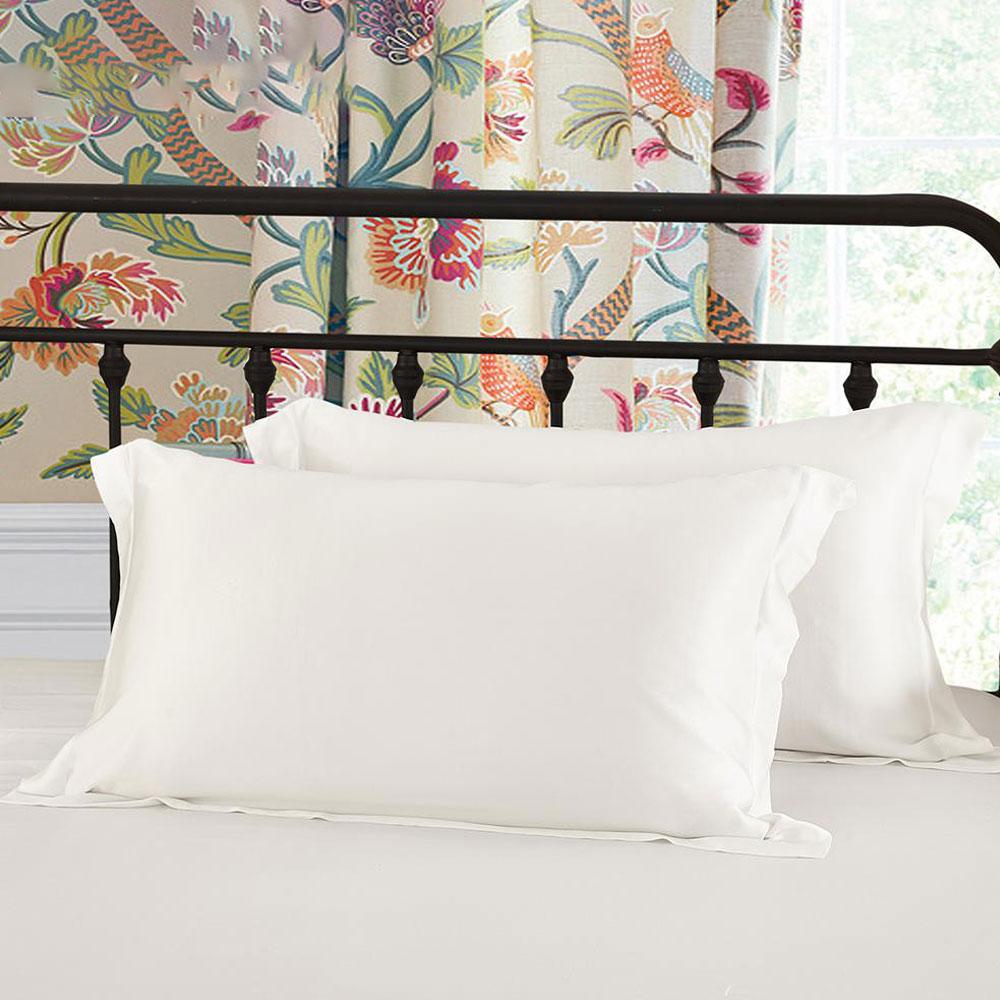 2 Stück Königin Satin Seide Kissenbezug für Haare und Haut Sets mit Umschlagverschluss Satinstoffbezug Schützt rutschige Bettwäsche