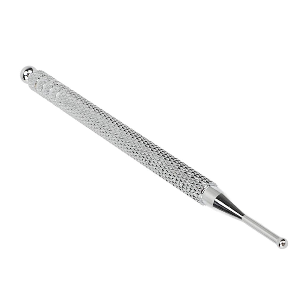 Copper Ear Acupuncture Pen Professional Ergonomic Ear Acupoint Reflexology Massage Tool Silver