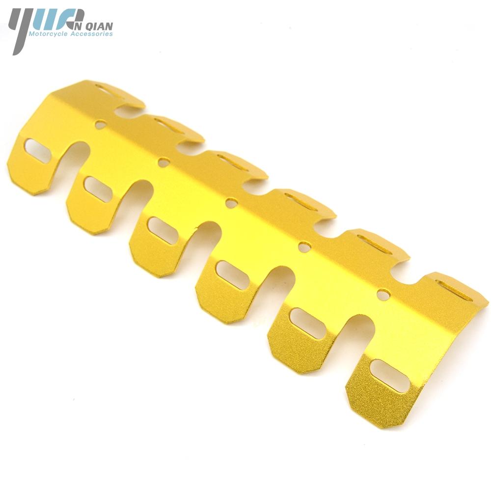 

Защитная крышка выхлопного щита мотоцикла, защита от перегрева, защита выхлопной трубы для Honda gold 252mm 9.9inch