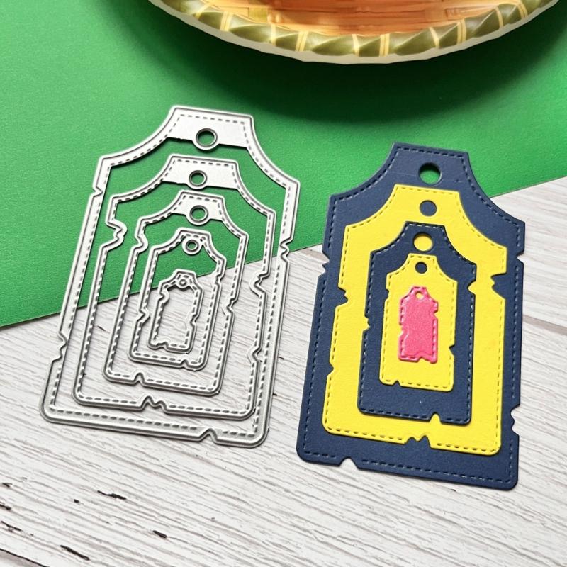 Metal Cutting Dies Hanging Tags Scrapbooking Decorative Embossing Paper Cards