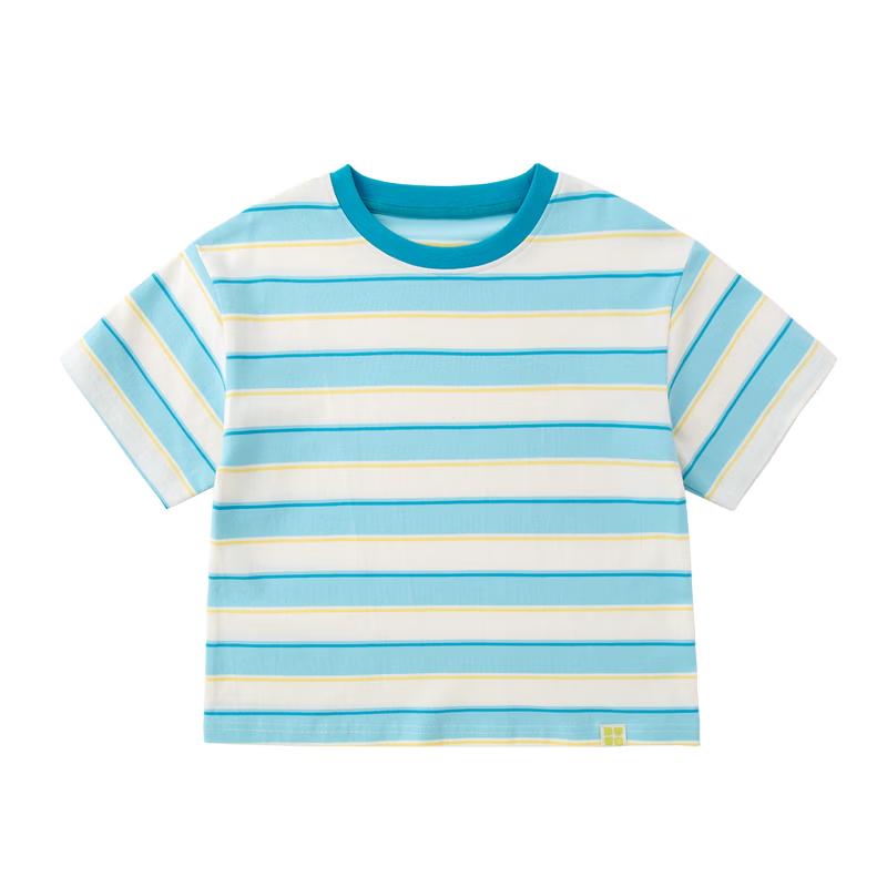 Dudu Family Kids' Cloud Striped Short-Sleeve T-Shirt