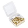 100Pcs Upholstery Tack Decorative Nail Pin Head Carbon Steel Set Kit for Furniture Gold