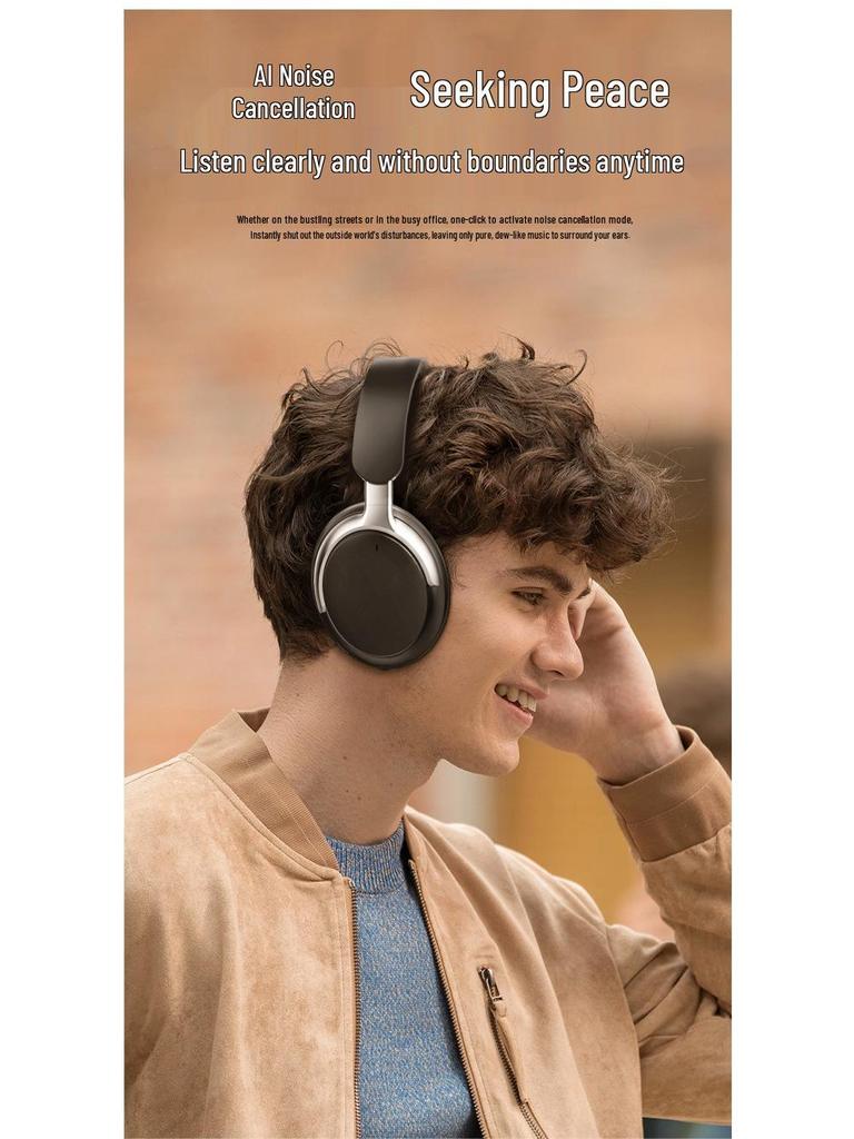 Bluetooth ANC Over-Ear Headphones: Long-lasting, Wireless, No Delay, Foldable