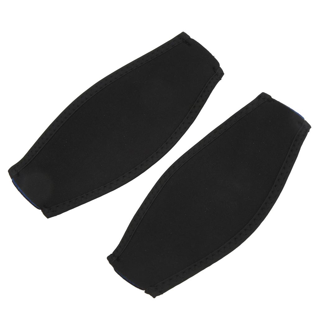 2 Stück Tauchmaskenband Schwarzes Neoprenmaterial Stabilisierender Sicherheitschutz Tauchwickelband für Männer Frauen