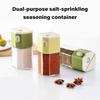 Double Purpose Glass Salt And Spices Shaker With Measuring Dispensing And Leakproof Design For Kitchen Dining Table