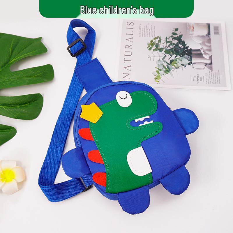 Sac à bandoulière pour enfants dinosaure de dessin animé - Sac d'école mignon à une épaule pour tout-petit