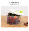Manual Salad Spinner & Vegetable Dehydrator Basin with Fruit Drainer