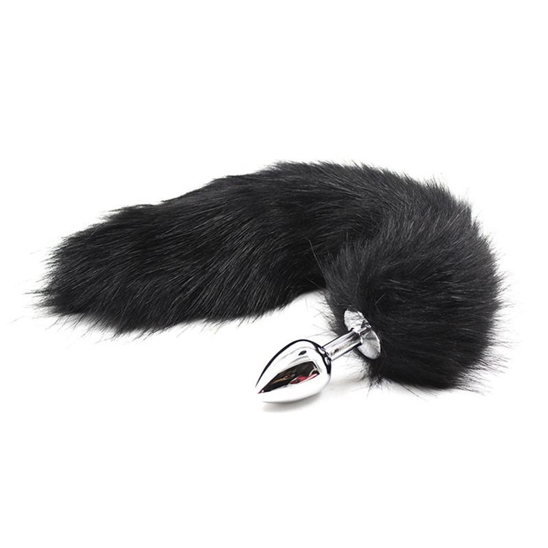 Silica Gel Anal Plug Fox Tail Anal Leker Erotisk Anus Toy Butt Plug Sexleketøy for kvinner og menn Sexy Butt Plug Voksen