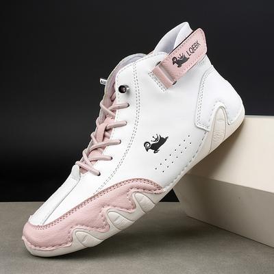 Boots for Womens Winter Comfortable and Elegant Women Shoes Low Heels Luxury Women Short Boots Leather Chunky Ankle Boots Comfortable Soft Sole Non S