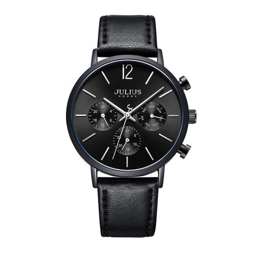 [JULIUS] Мужские кожаные наручные часы JULIUS JAH-101 A