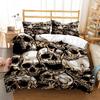 Mysterious Colored Skeleton Digital Print Polyester Bedding Sets Child Kids Covers Boys Bed Linen Set For Teens Quilt cover Set