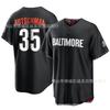 Baltimore Orioles 35 Adley Rutschman Orange Besticktes Baseballtrikot Unisex Fanbekleidung