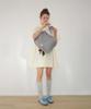 Ronron Dot Sling Backpack Silver