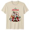 Merry Chickmas Christmas Holidays Santa Chickens Unisexs Unisexs Graphic Tee