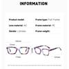 Fashionable Striped-Frame Anti-Blue Light Reading Glasses Unisex High-Definition Comfortable Presbyopia Eyewear 0 To +4.0