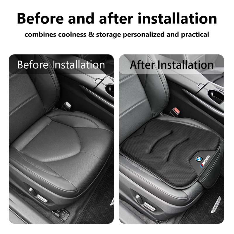 For BMW Breathable Ice Silk Car Seat Protective Cushion Non-slip Mat Storage Bag E90 E60 E46 E39 F30 F10 E87 X3 X4 X5 X1 G30 G20 PZ8