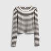 Gap Women's Embroidered Logo Basic Knit Long Sleeve Top