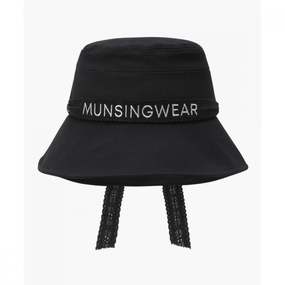 Munsingwear Women Ribbon Crochet Hat Black Mr322lcp92