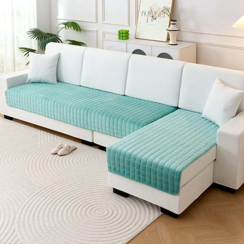 Super Soft Modern Quilted Plush Sofa Cover - Pet Friendly, Machine Washable, Living Room, Bedroom, Office Decoration, Combination Sofa Cover