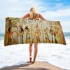 Antico Egitto Geroglifici Piramide Faraone Telo da Spiaggia Asciugamano da Bagno Stile Retro Assorbente Asciugatura Rapida Sport Viaggio Piscina Asciugamani