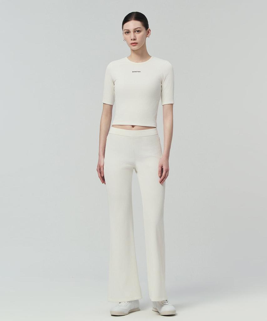 Duvetica Ola Wide (Light Ivory) (Women'S Pants)