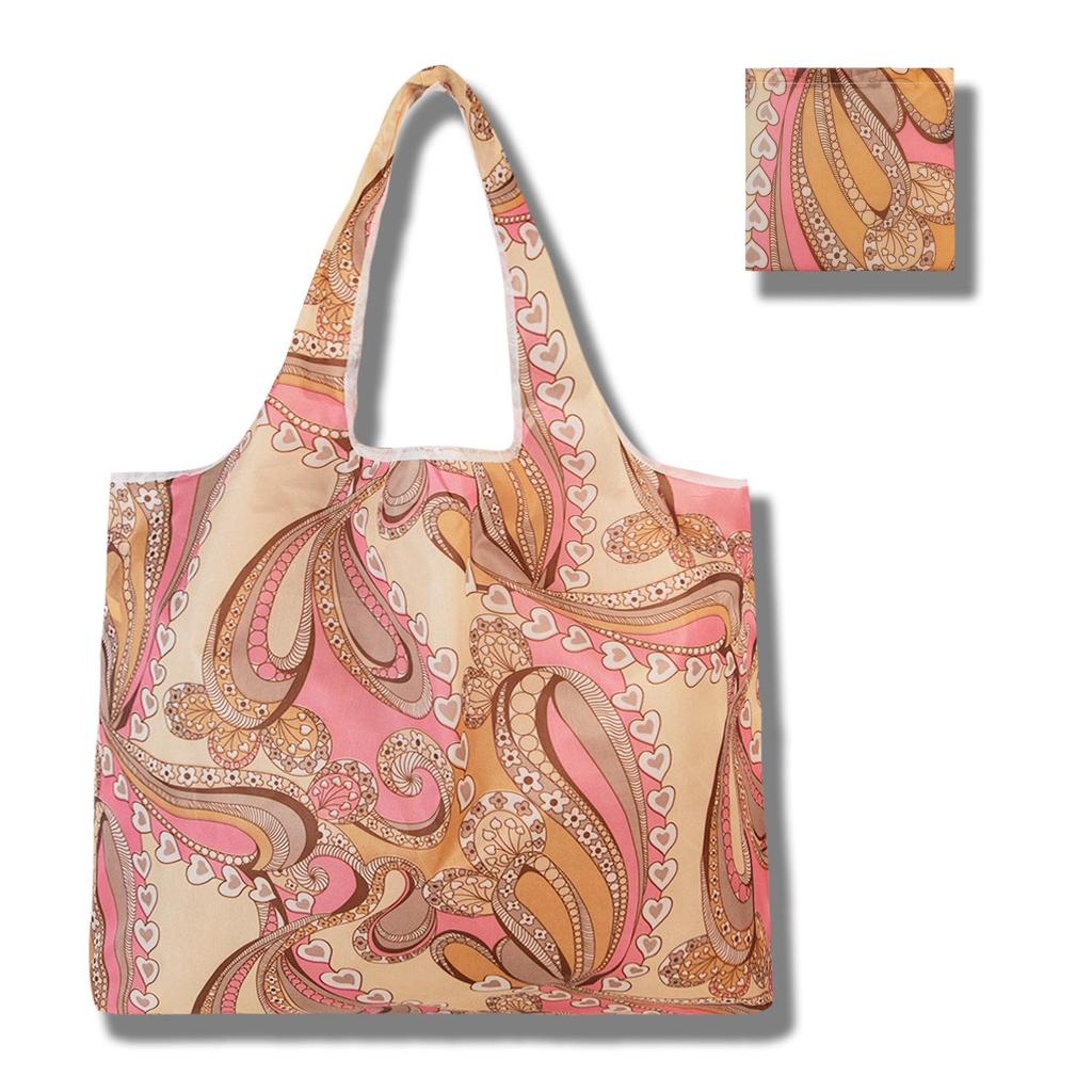 Eco-Friendly Large Capacity Foldable Tote Bag - Creative, Portable, Printed, and In Stock