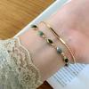French Vintage Double Layer Oil Dropping Bracelet for Women Bracelet with Temperament Korean Edition Fashion Handicraft