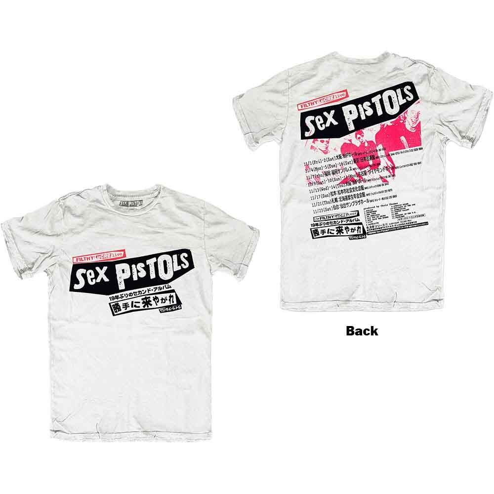 The Sex Pistols Filthy Lucre Japan T-Shirt White New Unisex T-Shirt XXXXL