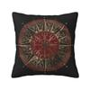 Custom Lucky Charm Viking Compass Vegvisir Cushion Cover Xcm Vikings Valhalla Velvet Luxury Pillow Case Home Decoration