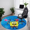 1PC SpongeBob Office Round Rug, Non-slip, Soft and Durable Office Rug for Interior Decoration, Perfect for Office, Beautiful Decoration