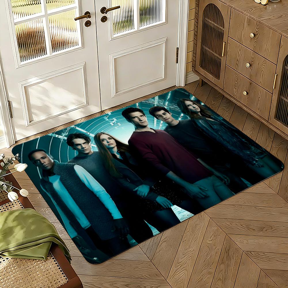 Popular TV Teen Wolf Floor Mat Soft Thickened Absorbent Non-Slip Bedroom Living Room Door Mat Home Decor Flannel Rugs
