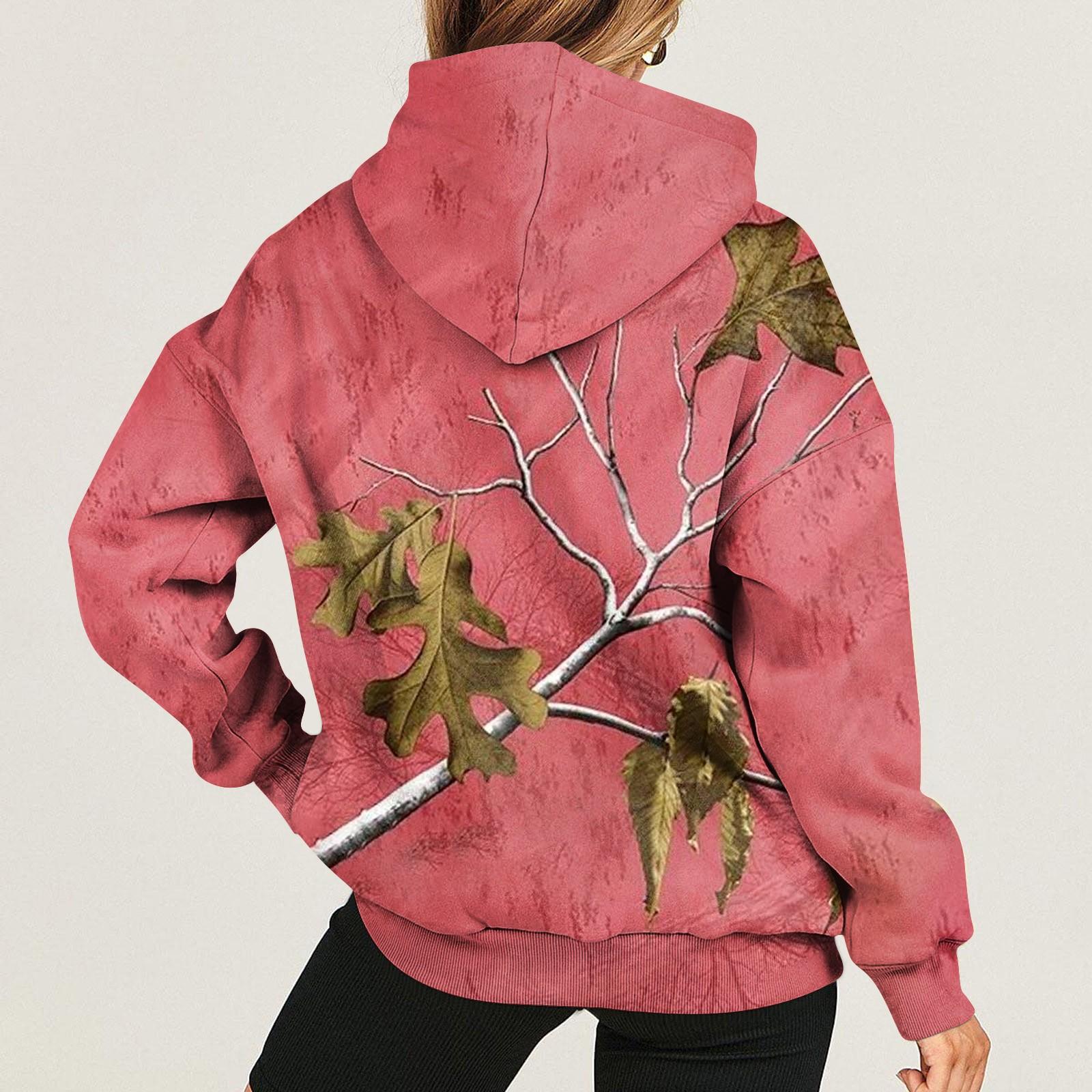 

Женская модная повседневная толстовка с капюшоном и пуловером с длинными рукавами и забавным принтом XL арбуз красный