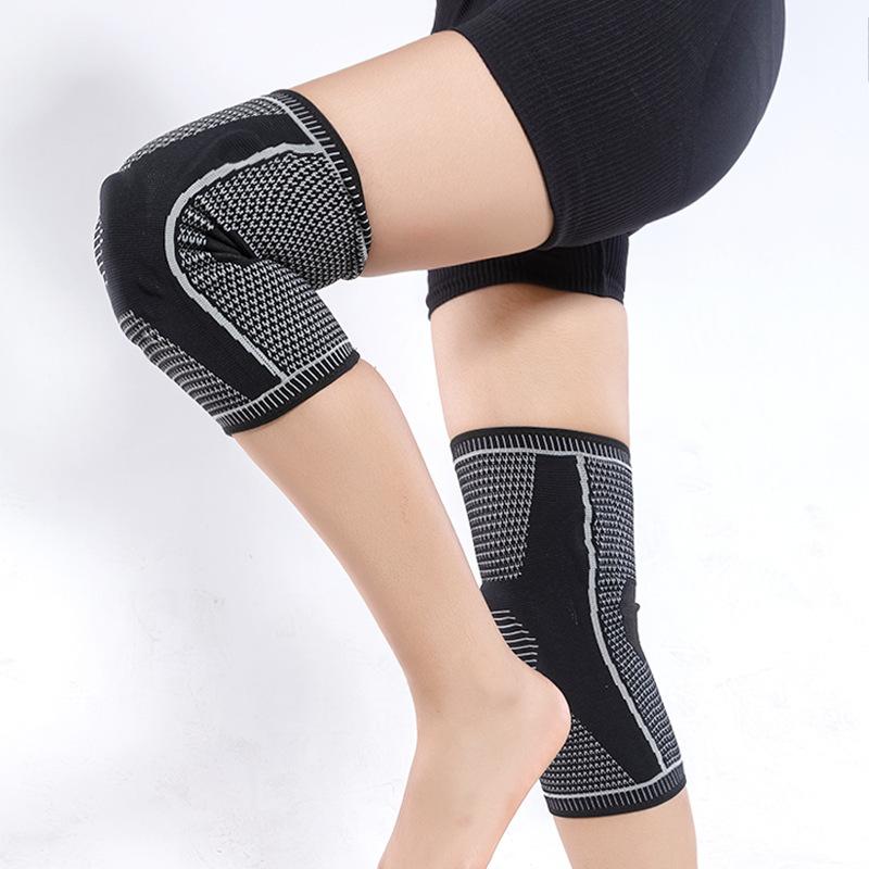 1Pair Knee Pads 360-Degree Knee Support Flexible Fabric Comfortable And Non-Slip For Running, Basketball, And Weightlifting