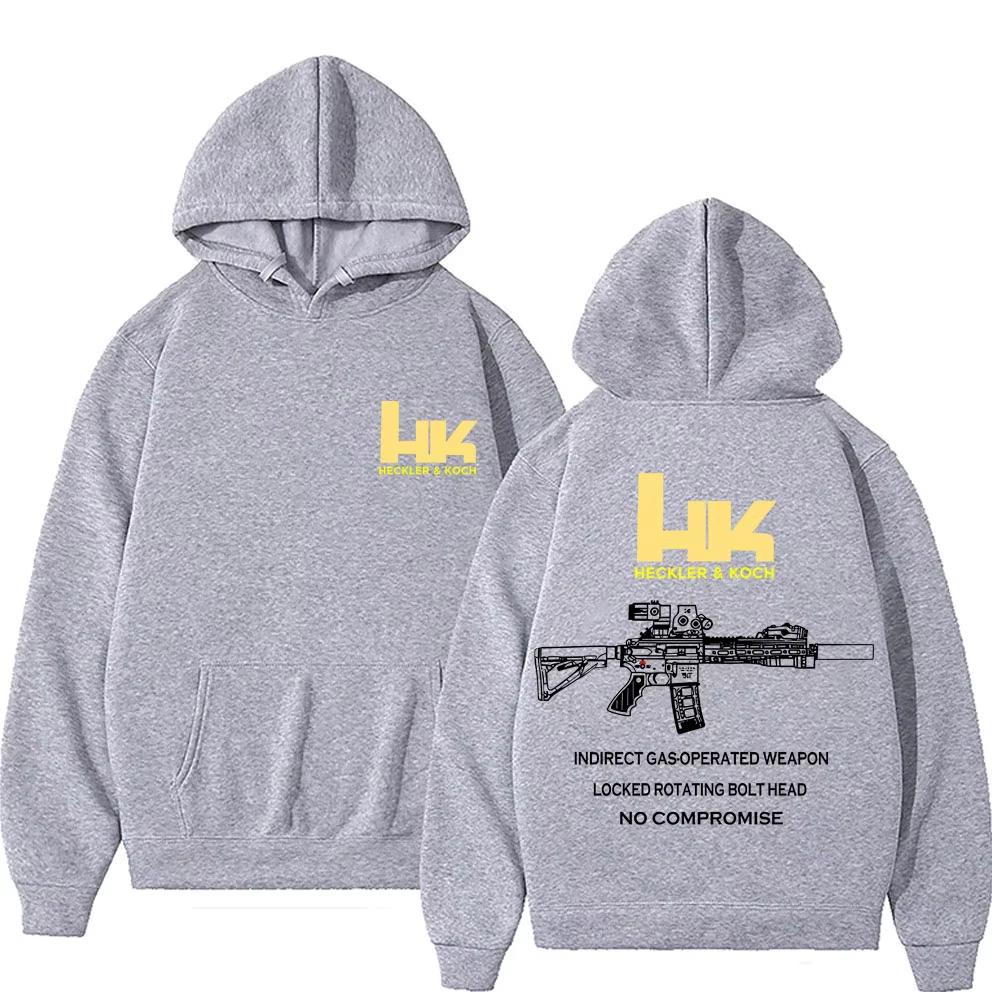 

Men Women Sweatshirt Male Vintage Fleece Hoodies Heckler Koch HK416 Army Fan Club Outdoor Training Competition Hoodie 3XL