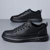 Genuine Leather Mens Shoes Big Size Casual Sneakers Soft Sole Slip On Loafers Comfortable Walking Shoes