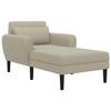 Chaise Lounge Sand Textured Velvet