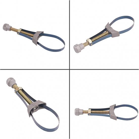 AHL Car Auto Oil Filter Removal Tool Strap Wrench 60mm To 120mm Diameter Adjustable Compatible with Car, Truck, Honda Yamaha Suzuki