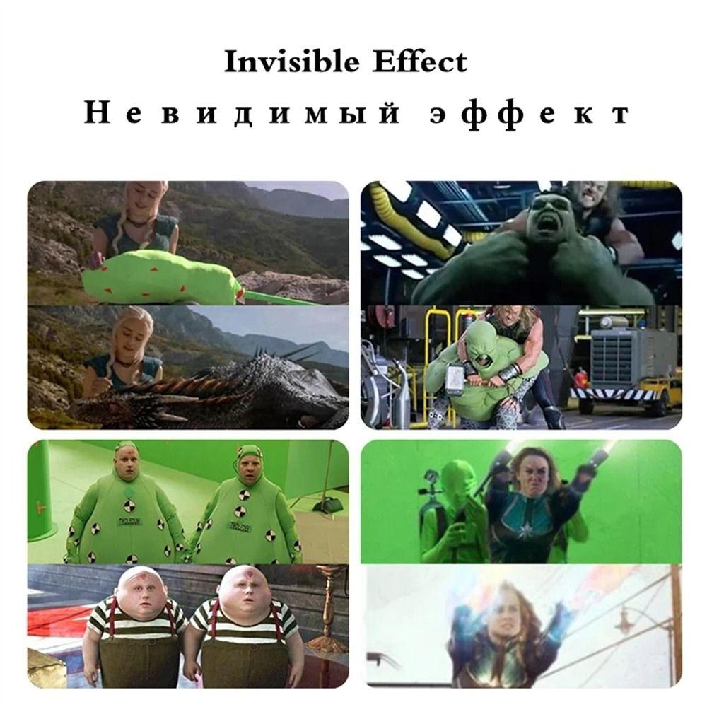 Anzug Foto Video Chroma Key Jumpsuits Greenscreen Anzug Chromakey Grüner Anzug Verschwindender Bodysuit
