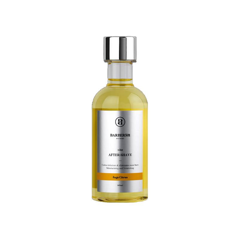 BARBER501 [] Aftershave Huid Toner Splash (165 ml) - Geavanceerde Oppervlakteconditionering na het Scheren (Groene Cica / Gele Vita Optie) Yellow