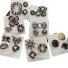 Vintage Distressed Brooch Set: Coco Style Corsage Pin Collection