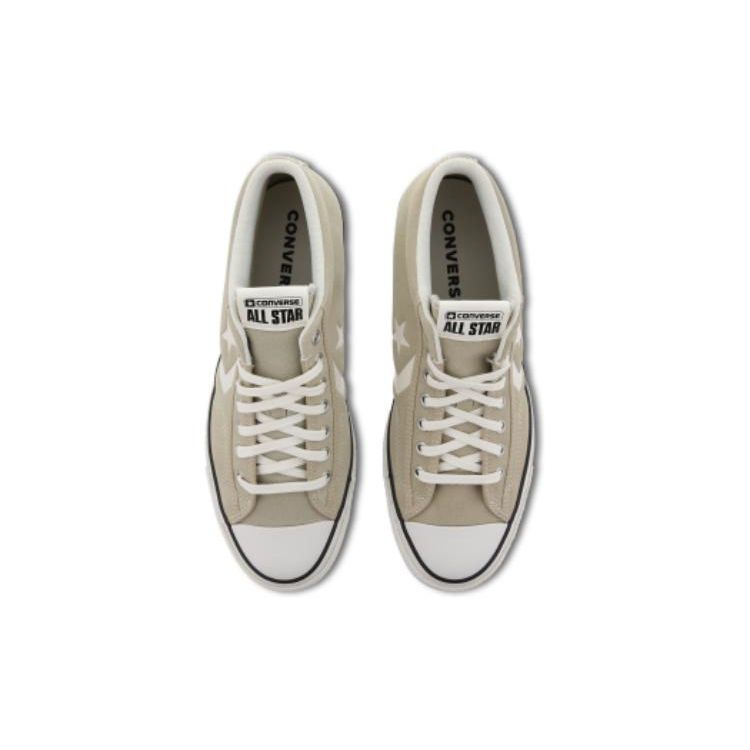 Converse Star Player 76 Comfortable Slip Resistant Durable Low Top Skate Shoes Unisex Sneakers Beige A06778C