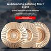 100mm Diameter Woodworking Grinding Wheel Plane Thorn Plate Wood Polishing Piece Wood Carving Disc Rotary Abrasives Arc Shape