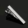 Zinc Zinc Alloy Cuff Links Shiny Sleeve Button Fashion Strip Zircon Tie Clip  Men's Suit Accessory