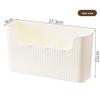 Plastic Wall Mount Kitchen Storage Organizer With Multipurpose Design For Modern Home Use