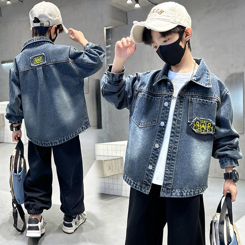 Jungen 2025 Frühling/Herbst Jeansjacke - Schick, vielseitig und super cooles Studentenoberteil