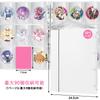 Homgaty Pin Badge Storage File 65mm Display Pin Badge Storage Case for Fandom Activities Holds up to 90 badges A4 size 90 pockets Large capacity