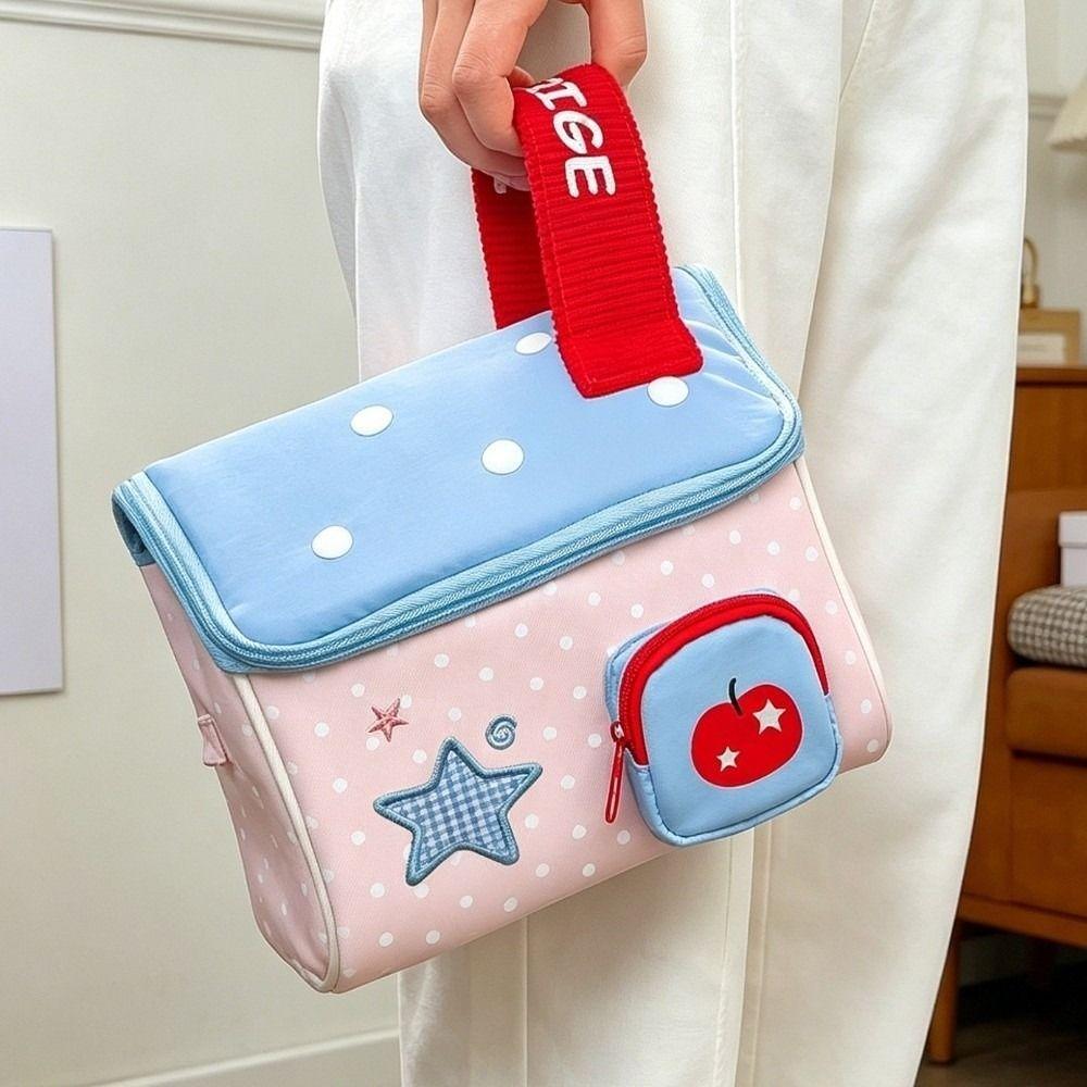 House Shape Cosmetic Storage Bag Cloth Makeup Bag Portable Toiletry Bag Travel