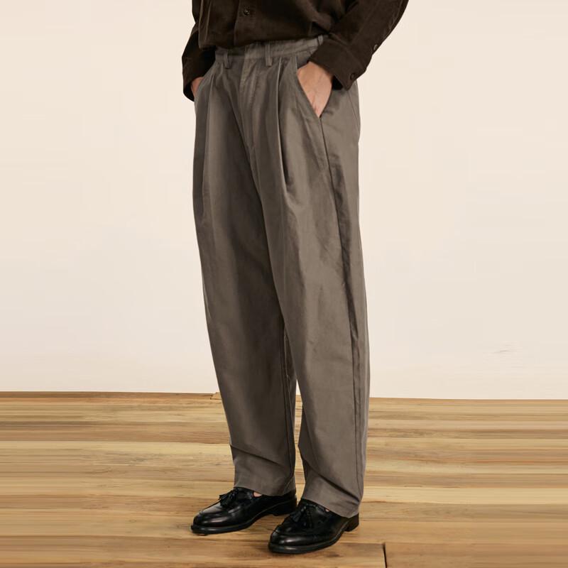 CROQUIS Men's Corduroy Loose Straight Casual Pants